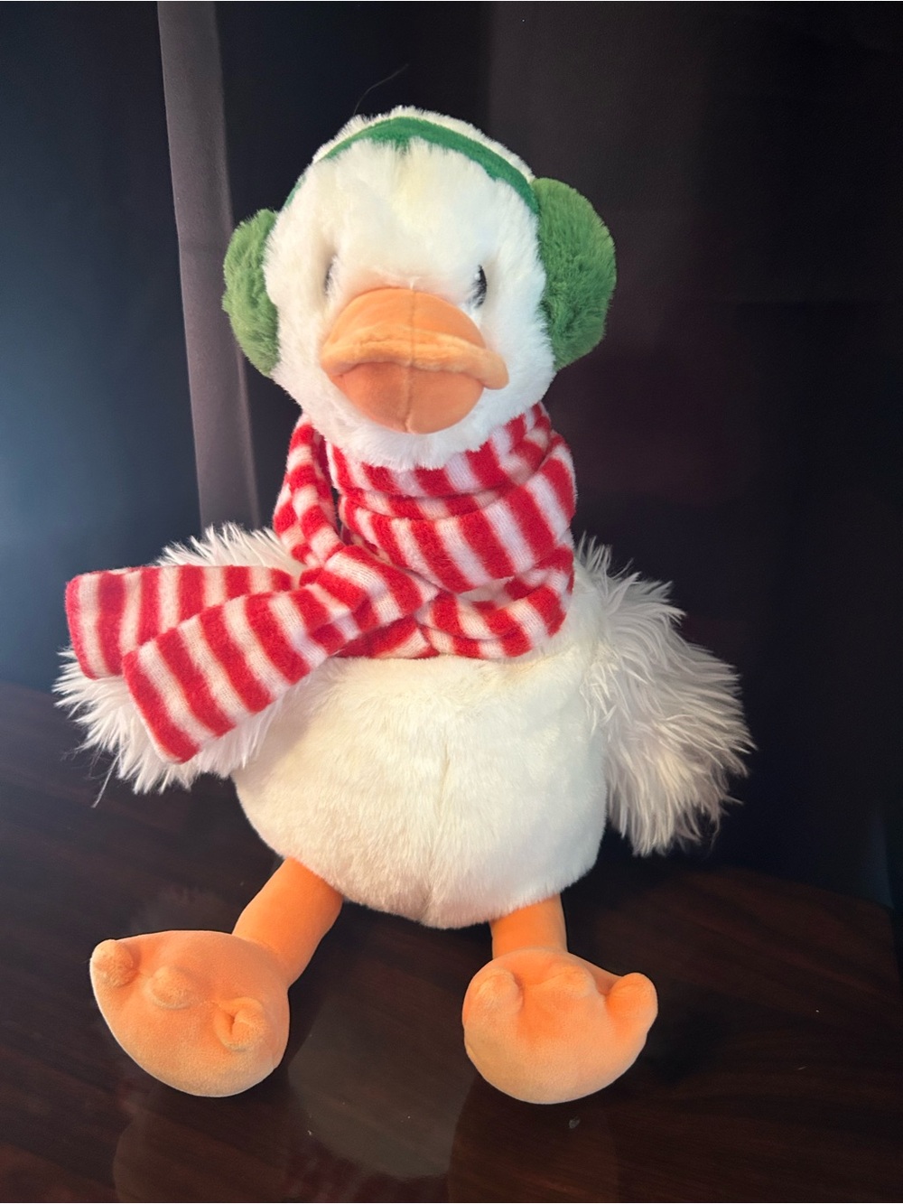 Gigglescape 13'' Goose with Scarf and Ear Muffs Stuffed Animal